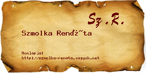 Szmolka Renáta névjegykártya